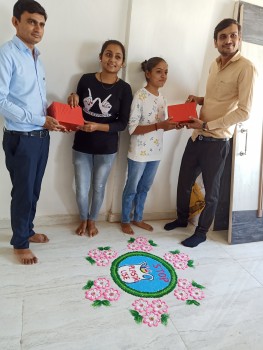 rangoli competition at Creative Multimedia Institute