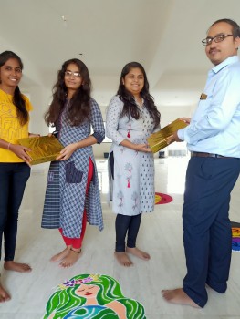 rangoli competition at Creative Multimedia Institute